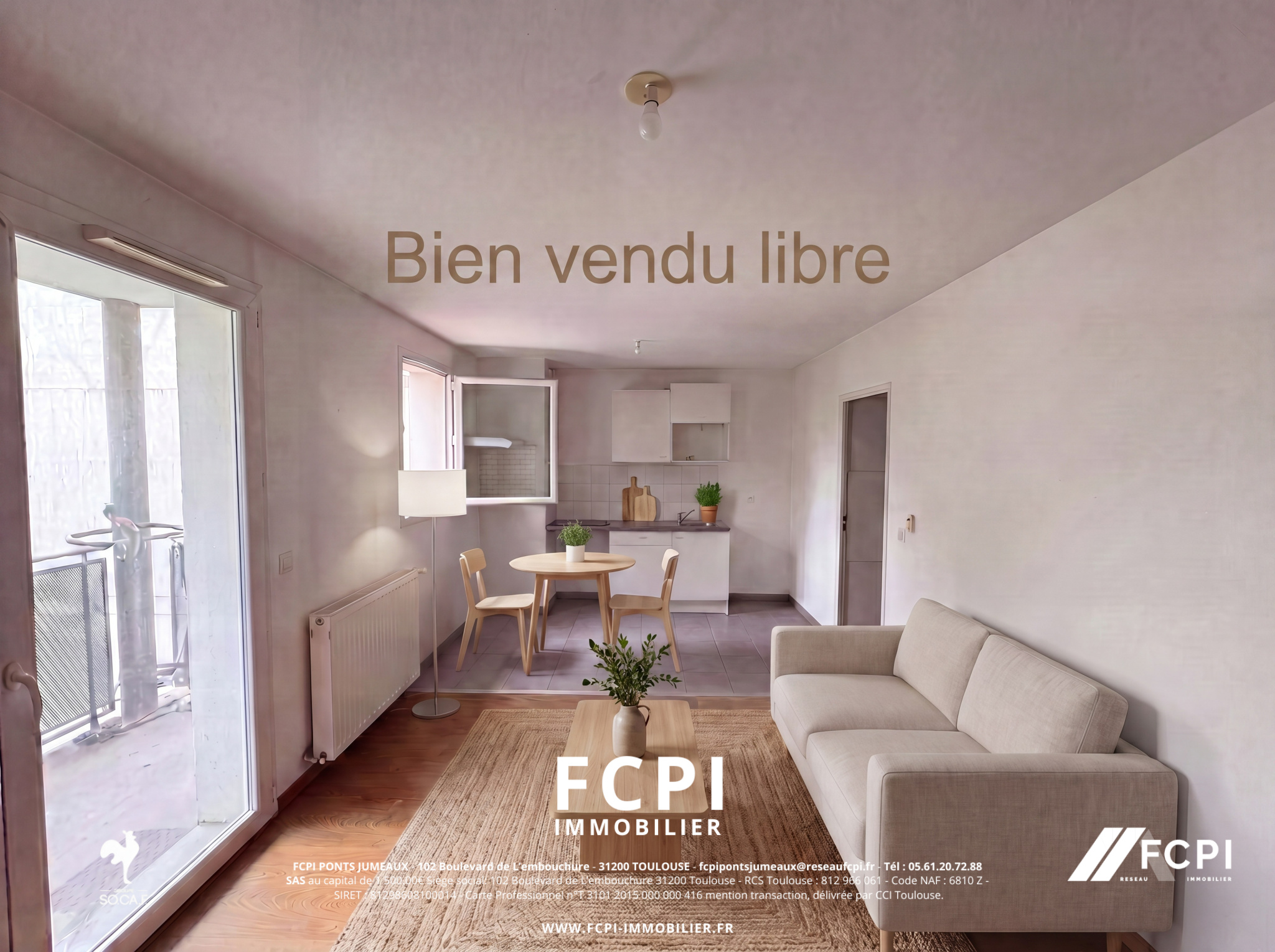 Appartement trois pièces de 55m2